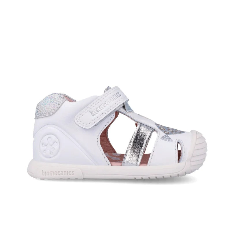 Biomecanics Biomecanics 262108-C Βρεφικά Πέδιλα Biogateo - Λευκά με Ασημί Ψαράκι Πέδιλο Κορίτσι / Sandals Girl download_f1a7b129-6329-469a-95f0-78f0fa19984b