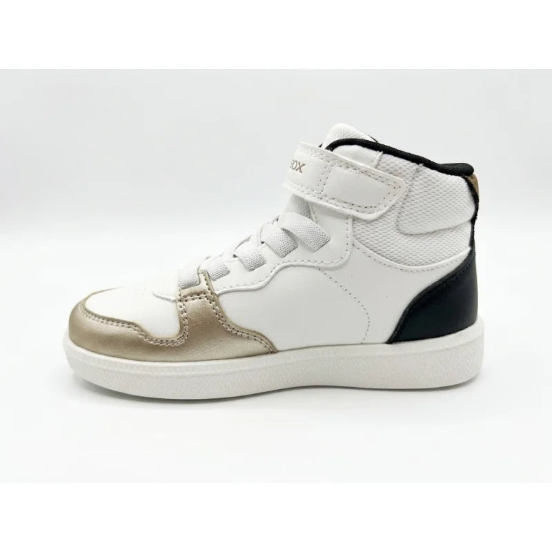 Geox Geox J66DKC 0003W C1327 Παιδικά Μποτάκια Sneaker New Emberlix για Κορίτσια λευκό με χρυσό Sneaker Κορίτσι / Sneaker Girl ed4b12d0-6e65-4686-a696-68488ada23d4