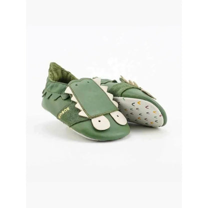 Bobux Câlins anatomiques en cuir pour bébé garçon Vert