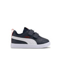 Puma Puma Παιδικό Sneaker Courtflex με Σκρατς Navy Μπλε Αθλητικά Αγόρι /Sportshoes Boys fixedratio_20220520161643_puma_paidiko_sneaker_courtflex_me_skrats_gia_agori_navy_mple_371544_01