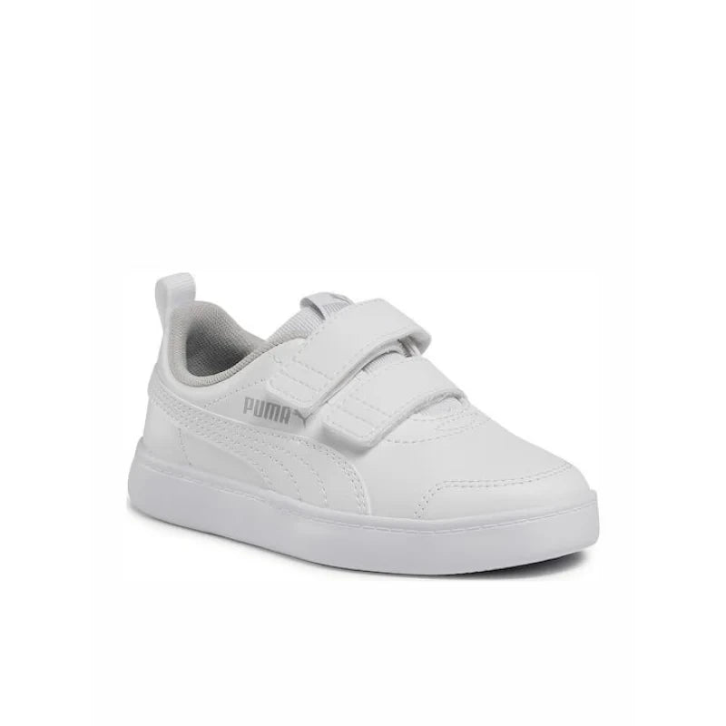Puma Puma Παιδικό Sneaker Courtflex V2 V Ps με Σκρατς Λευκό Αθλητικά Κορίτσι /Sportshoes Girl fixedratio_20220520164016_puma_courtflex_v2_v_ps_371543_04
