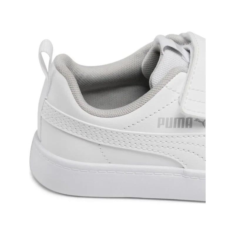 Puma Παιδικό Sneaker Courtflex V2 V Ps με Σκρατς Λευκό