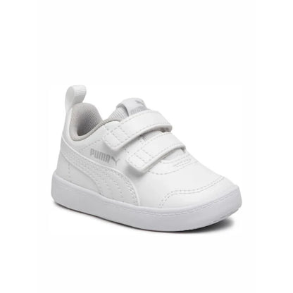 Puma Children's Sneaker Courtflex V2 V Inf with Scratches White