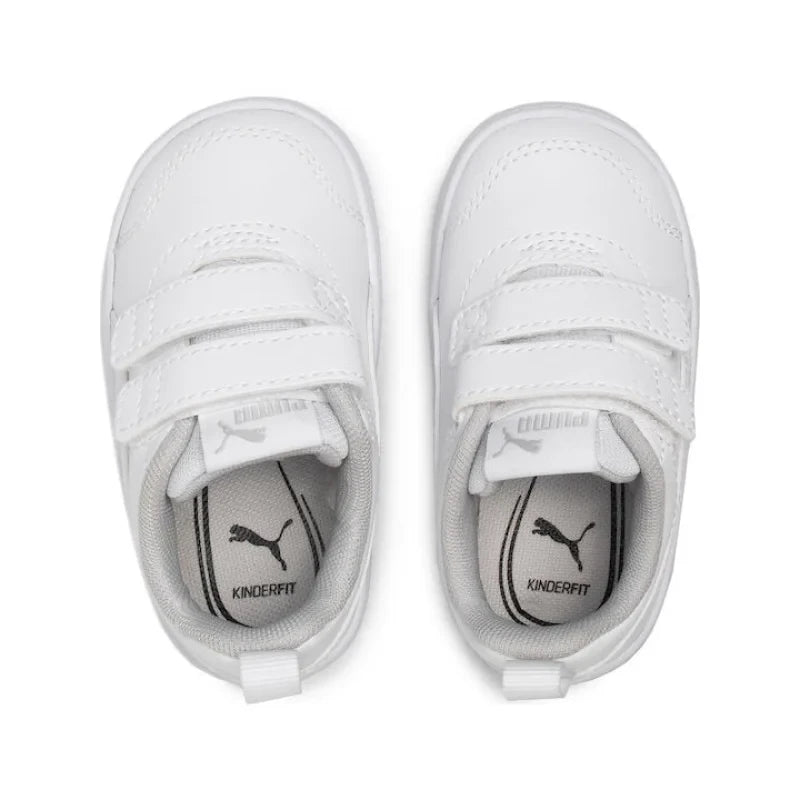 Puma Παιδικό Sneaker Courtflex V2 V Inf με Σκρατς Λευκό