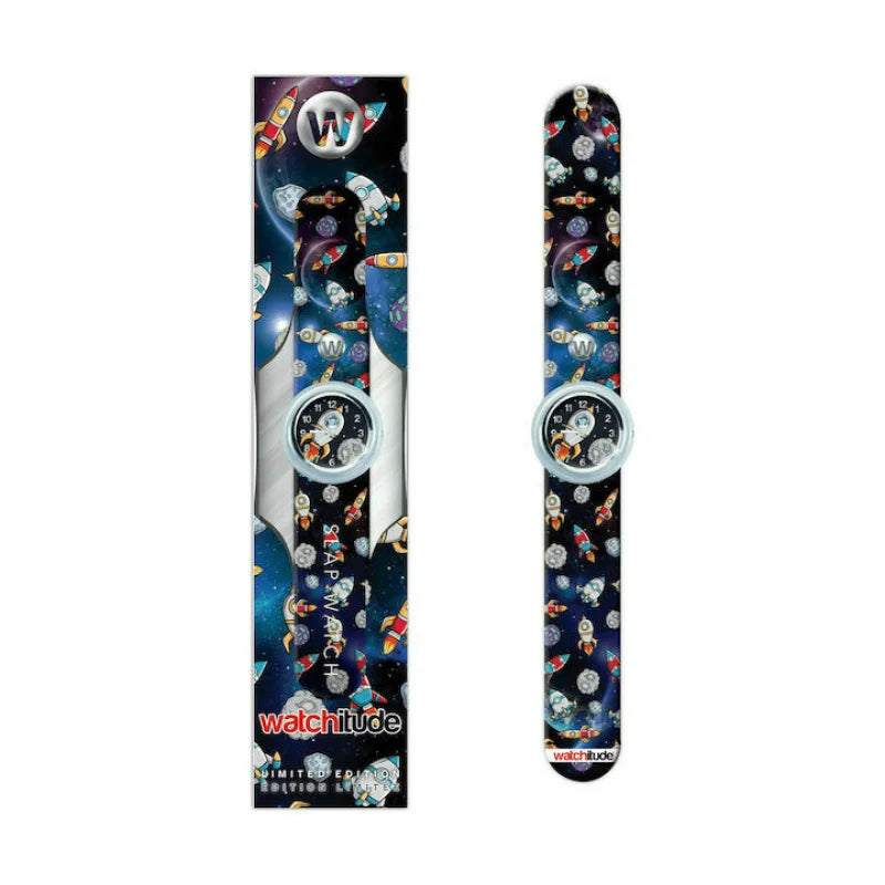 Watchitude Watchitude Space Rockets Παιδικό Αναλογικό Ρολόι με Λουράκι από Καουτσούκ/Πλαστικό Μπλε Παιδικα Ρολόγια / Watches fixedratio_20220803115831_29b6b39a