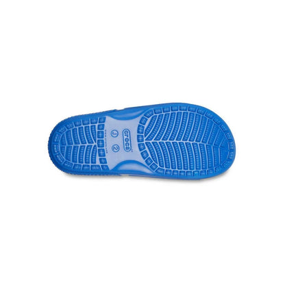 Tongs Crocs pour enfants, toboggan bleu