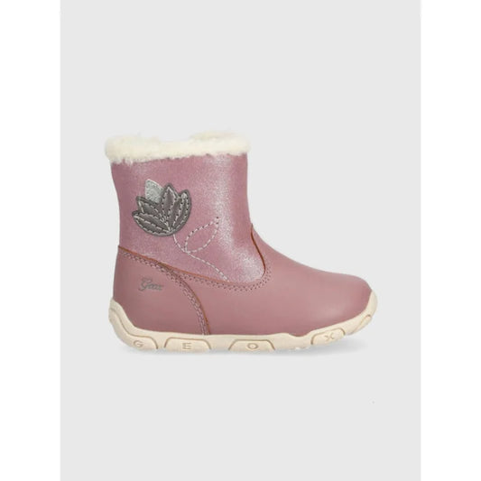 Geox Children's Boots with Zipper and Inner Fur Pink