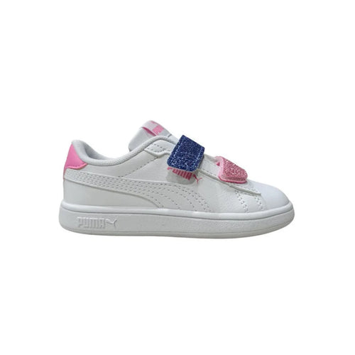 Puma Baskets Enfant à Rayures Blanc