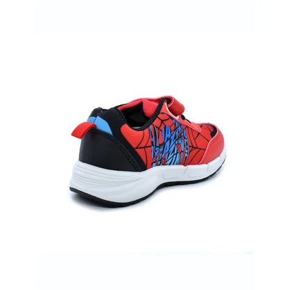 Baskets anatomiques pour enfants Spiderman avec lumières pour garçons Rouge