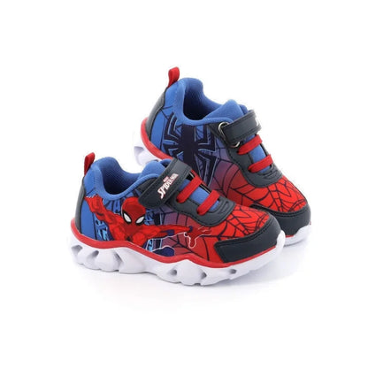 Spiderman Children's Anatomical Sneakers with lights for Boys Red Blue