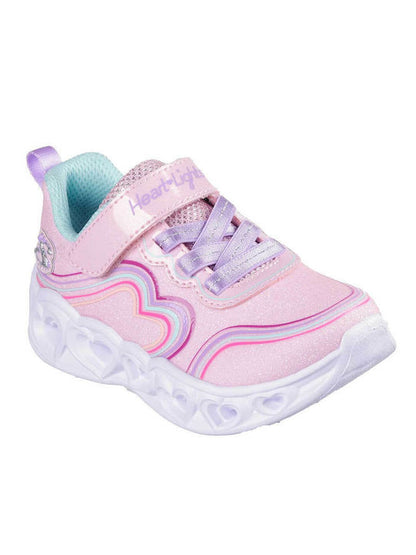 Skechers Παιδικά Sneakers με καρδούλες και φωτάκια Ροζ