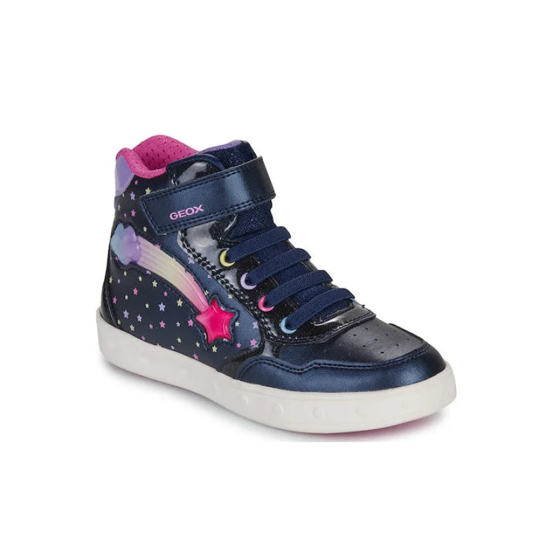Geox Geox J Skylin Παιδικά Sneakers High Ανατομικά με Σκρατς Μπλε Παπούτσι Κορίτσι Φωτάκια / Shoes with Lights Girl fixedratio_20250616153153_geox_j_skylin_paidika_sneakers_high_anatomika_mple_j568wb0pvkcc4243