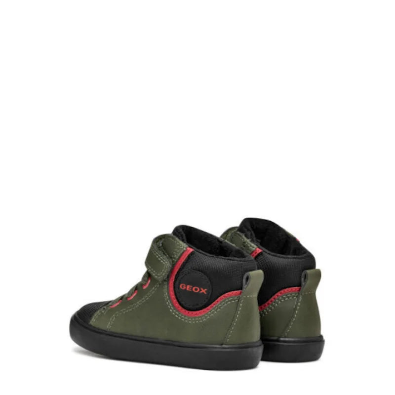 Geox Geox Baby Gisli Δερμάτινα Παιδικά Μποτάκια με Σκρατς Πράσινα Μποτάκι Αγόρι / Boots Boys fixedratio_20250729132350_673014b5