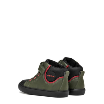 Geox Geox Baby Gisli Δερμάτινα Παιδικά Μποτάκια με Σκρατς Πράσινα Μποτάκι Αγόρι / Boots Boys fixedratio_20250729132350_673014b5