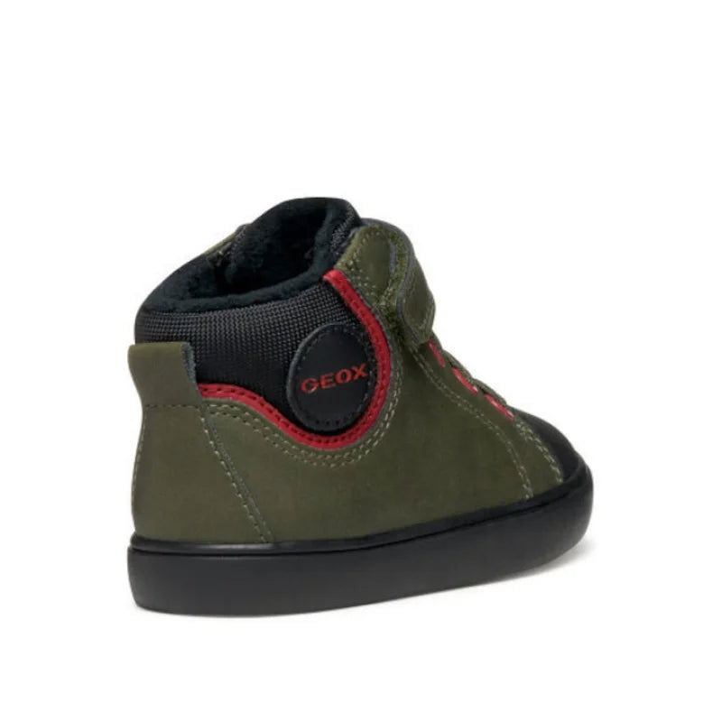 Geox Geox Baby Gisli Δερμάτινα Παιδικά Μποτάκια με Σκρατς Πράσινα Μποτάκι Αγόρι / Boots Boys fixedratio_20250729132403_3f4ce591