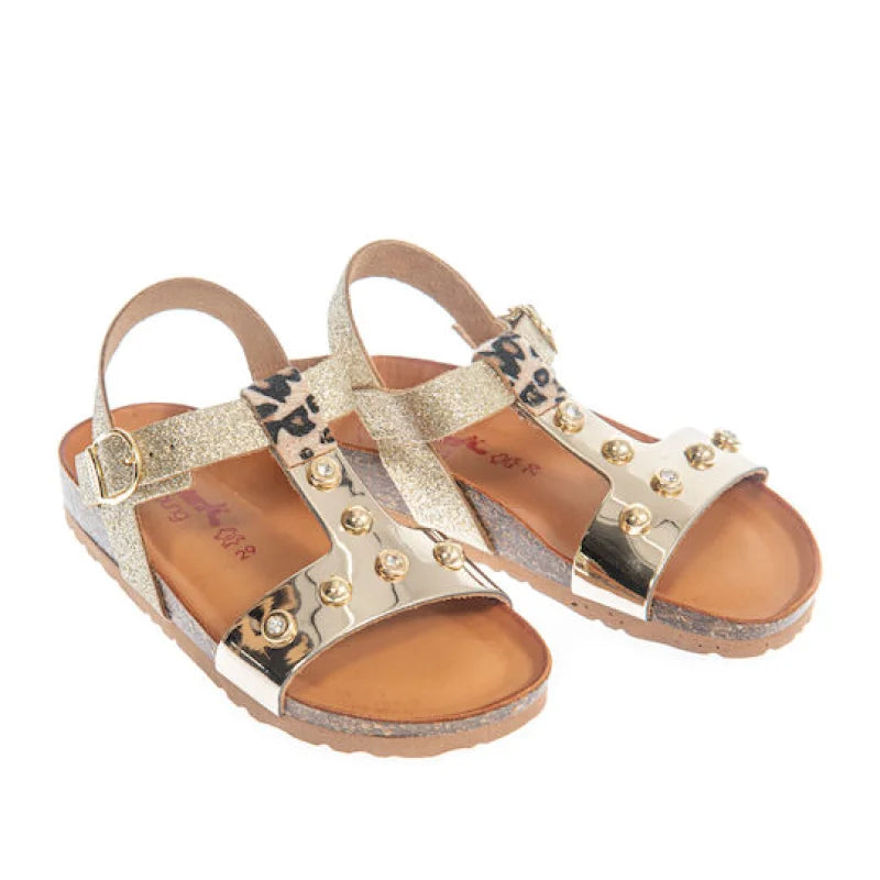 Bionatura Bionatura Δερμάτινα Παιδικά Πέδιλα για Κορίτσια Πλατίνα Πέδιλο Κορίτσι / Sandals Girl fixedratio_20250915162733_a5e47428