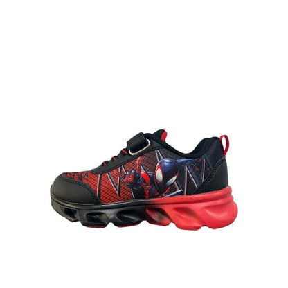 Leomil Disney Spiderman Παιδικά Sneakers Ανατομικά με Σκρατς & Φωτάκια Μαύρα Παπούτσι Αγόρι Φωτάκια / Shoes with Lights Boy fixedratio_20250915201549_2cf01989