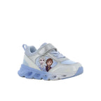 Disney Frozen FZ015625 Παιδικά Sneakers Ανατομικά με Σκρατς & Φωτάκια Ασημί