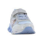 Disney Frozen FZ015625 Παιδικά Sneakers Ανατομικά με Σκρατς & Φωτάκια Ασημί