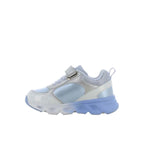 Disney Frozen FZ015625 Παιδικά Sneakers Ανατομικά με Σκρατς & Φωτάκια Ασημί