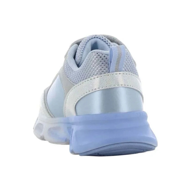 Disney Frozen FZ015625 Παιδικά Sneakers Ανατομικά με Σκρατς & Φωτάκια Ασημί