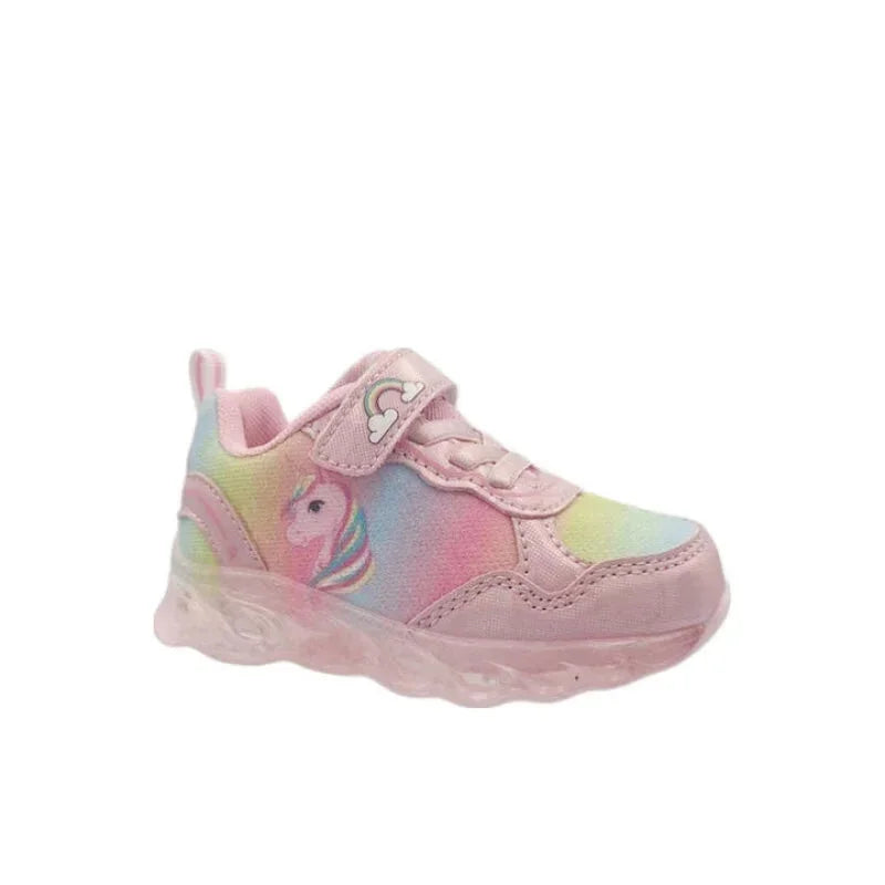 Leomil Unicorn AS046540 Παιδικά Sneakers Ανατομικά με Σκρατς & Φωτάκια Ροζ Παπούτσι Κορίτσι Φωτάκια / Shoes with Lights Girl fixedratio_20260305150215_4518d5e8
