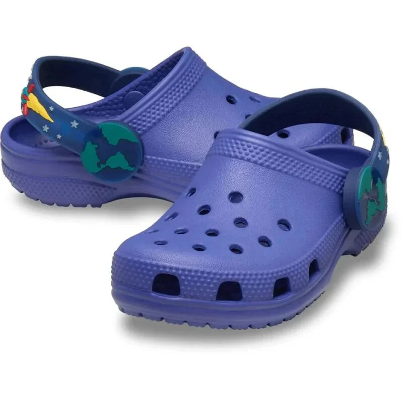 Crocs Crocs 211892-4WH Βρεφικά Σαμπό Classic I Am Rocket Ship Μπλε Θαλάσσης Αγόρι / Beachwear Boys ftp-211892-4WH_03