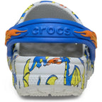 Crocs Crocs 212514-1FT Classic Dragon Graphic Clog T Παιδικά Σαμπό Γκρι Θαλάσσης Αγόρι / Beachwear Boys ftp-212514-1FT_07