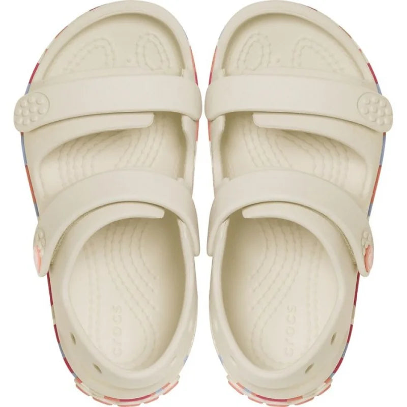 Crocs Crocs 212528-2MK Βρεφικά Σανδάλια για Κορίτσια Bone/Multi Θαλάσσης Κορίτσι / Beachwear Girl ftp-212528-2MK_03