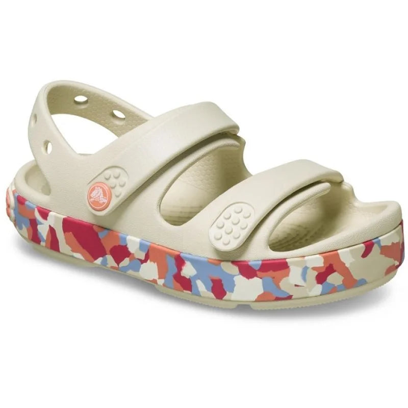 Crocs Crocs 212528-2MK Βρεφικά Σανδάλια για Κορίτσια Bone/Multi Θαλάσσης Κορίτσι / Beachwear Girl ftp-212528-2MK_05