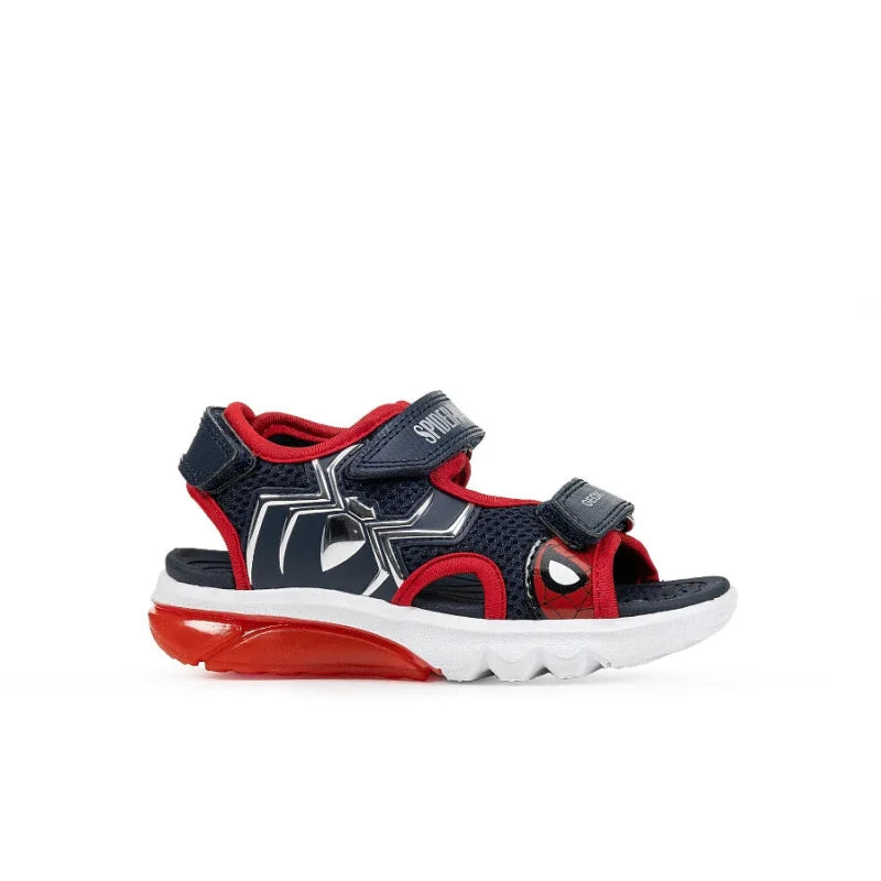 Geox Geox Παιδικά Πέδιλα με Φώτα Spider-Man J65MXB 014CE C0735 CIBERDR Μπλέ Πέδιλο Αγόρι Φωτάκια / Sandal Boy Lights ftp-J65MXB-C0735-CIBERDR_1