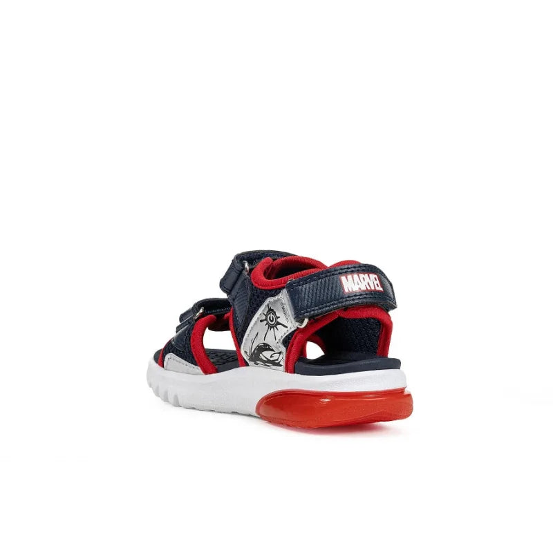 Geox Geox Παιδικά Πέδιλα με Φώτα Spider-Man J65MXB 014CE C0735 CIBERDR Μπλέ Πέδιλο Αγόρι Φωτάκια / Sandal Boy Lights ftp-J65MXB-C0735-CIBERDR_6