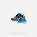Geox Geox J66LYA 014CE C9221 Batman Παιδικά Sneakers με Φώτα Παπούτσι Αγόρι Φωτάκια / Shoes with Lights Boy geox-j66lya-014ce-c9221-noir-bleu-ciel-6a68983875a03-3