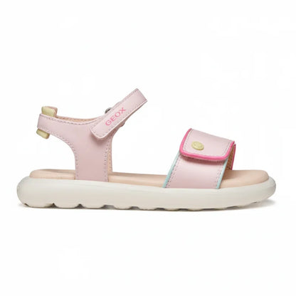 Geox Geox J65MSC Puffy Pop Παιδικά Δερμάτινα Πέδιλα - Ροζ Πέδιλο Κορίτσι / Sandals Girl geox-puffy-pop-pink-2