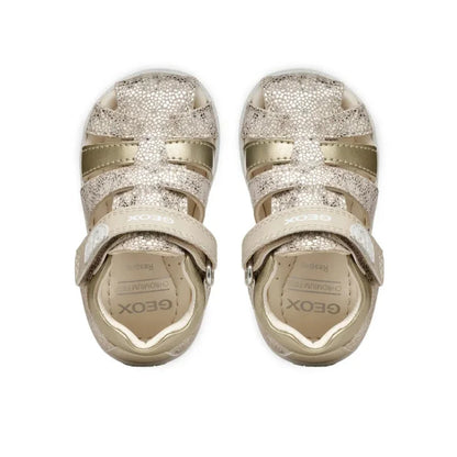 Geox Geox Σανδάλια B Sandal Macchia B254WB 0MABC C5379 Χρυσό Πέδιλο Κορίτσι / Sandals Girl geox-sandalia-b-sandal-macchia-b254wb-0mabc-c5379-khruso-0000304458224_4