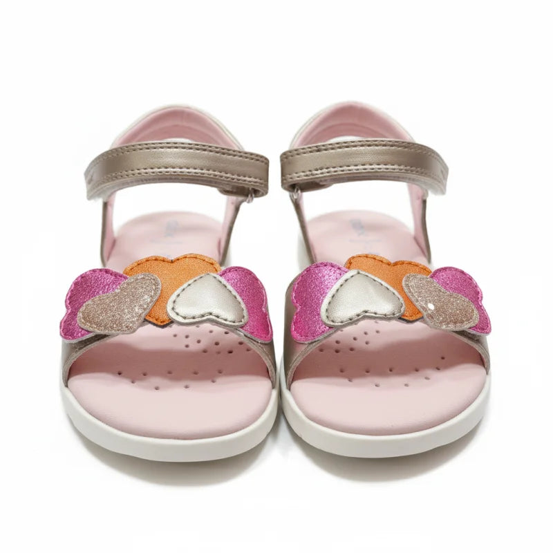 Geox Geox J65P1D Joyfoot Παιδικά Πέδιλα για Κορίτσια Πλατίνα Πέδιλο Κορίτσι / Sandals Girl glitter_6f27d06d-760d-467f-a1b4-196819d09002