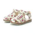Kickers Kickers Παιδικά Δερμάτινα Παπουτσοπέδιλα Ανατομικά για Κορίτσια Λευκά Πέδιλο Κορίτσι / Sandals Girl kickers-white-sandals-pair-45-degree