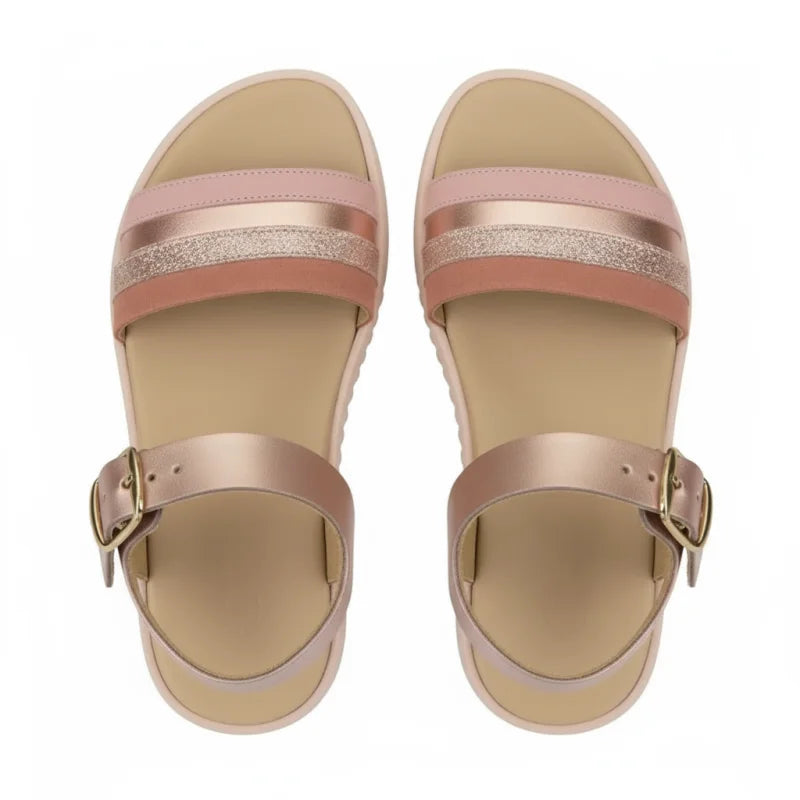 Ricco Ricco Παιδικά Ελληνικά Δερμάτινα Πέδιλα Χειροποίητα Ανατομικά για Κορίτσια Μεταλικό Πέδιλο Κορίτσι / Sandals Girl luxury-top-view_2ba26f0c-3e4d-4c29-8d77-ce44df1e3860