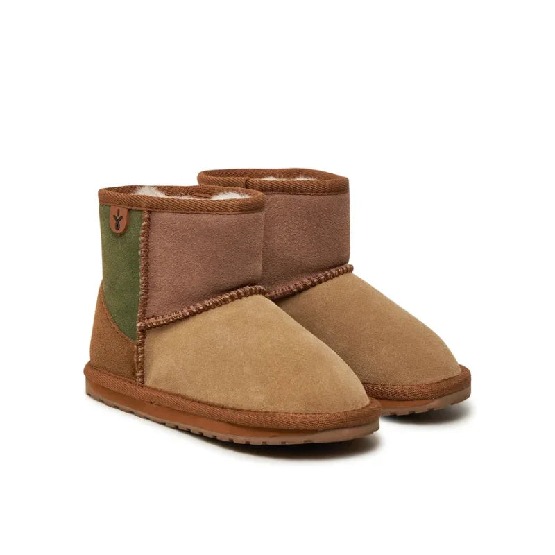 Emu Australia EMU Australia Μπότες Χιονιού Wallaby Mini Patchwork K13105 Μπεζ Χιονιού Κορίτσι / Snowboots Girl mpotes-khioniou-emu-australia-wallaby-mini-patchwork-k13105-mpez-0000304290312_1