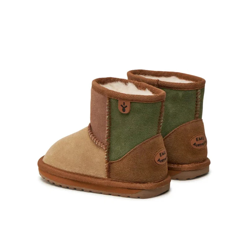 Emu Australia EMU Australia Μπότες Χιονιού Wallaby Mini Patchwork K13105 Μπεζ Χιονιού Κορίτσι / Snowboots Girl mpotes-khioniou-emu-australia-wallaby-mini-patchwork-k13105-mpez-0000304290312_2