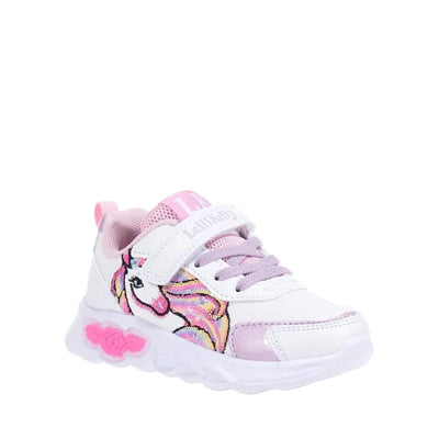 Lelli Kelly Lelli Kelly Sneakers μονόκερος με φωτάκια LKAL4746A00-BI01 Λευκό Παπούτσι Κορίτσι Φωτάκια / Shoes with Lights Girl paidika-athlitika-lelli-kelly-lkal4746-bi01-leyko-1