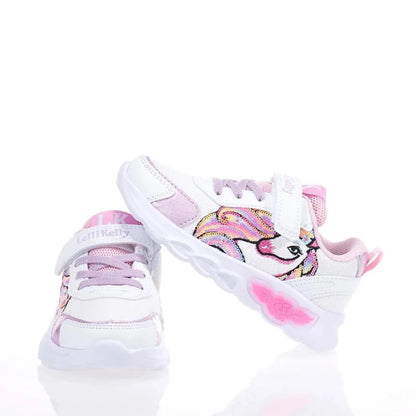 Lelli Kelly Lelli Kelly Sneakers μονόκερος με φωτάκια LKAL4746A00-BI01 Λευκό Παπούτσι Κορίτσι Φωτάκια / Shoes with Lights Girl paidika-athlitika-lelli-kelly-lkal4746-bi01-leyko-4