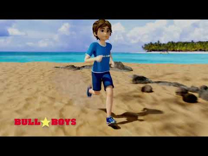 Bull Boys Παιδικά Ανατομικά Πέδιλα για Αγόρι με Δεινόσαυρους και Φωτάκια Γαλάζια