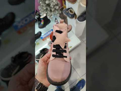 Biomecanics Παιδικό Δερμάτινο Ανατομικό Μποτάκι για Κορίτσια Ροζ