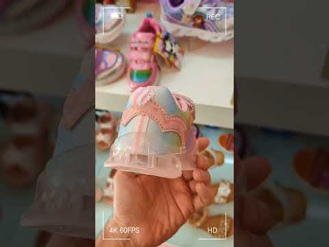 Unicorn AS046540 Παιδικά Sneakers Ανατομικά με Σκρατς & Φωτάκια Ροζ