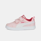 Puma Puma Παιδικά Sneakers Courtflex με Σκρατς για Κορίτσι Ροζ Αθλητικά Κορίτσι /Sportshoes Girl puma-courtflex-v2-v-ps