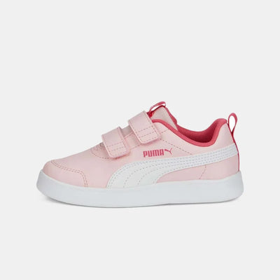 Puma Puma Παιδικά Sneakers Courtflex με Σκρατς για Κορίτσι Ροζ Αθλητικά Κορίτσι /Sportshoes Girl puma-courtflex-v2-v-ps