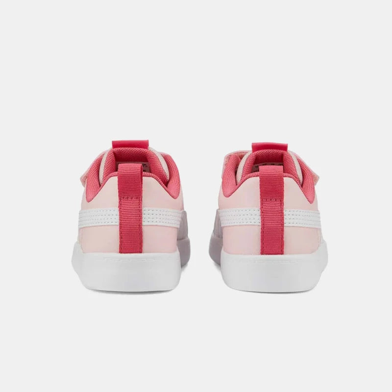 Puma Παιδικά Sneakers Courtflex με Σκρατς για Κορίτσι Ροζ