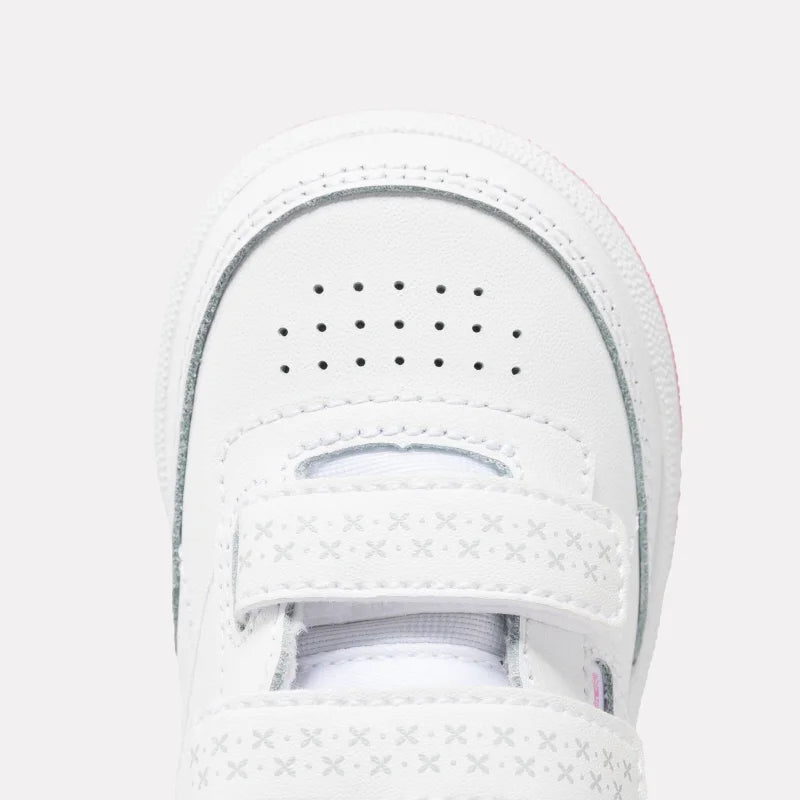 Reebok Reebok Παιδικά Sneakers για Κορίτσια Λευκά Ρόζ Sneaker Κορίτσι / Sneaker Girl reebok-kids-club-c-2v-2-0-sneakers_22251573_52744515_2048