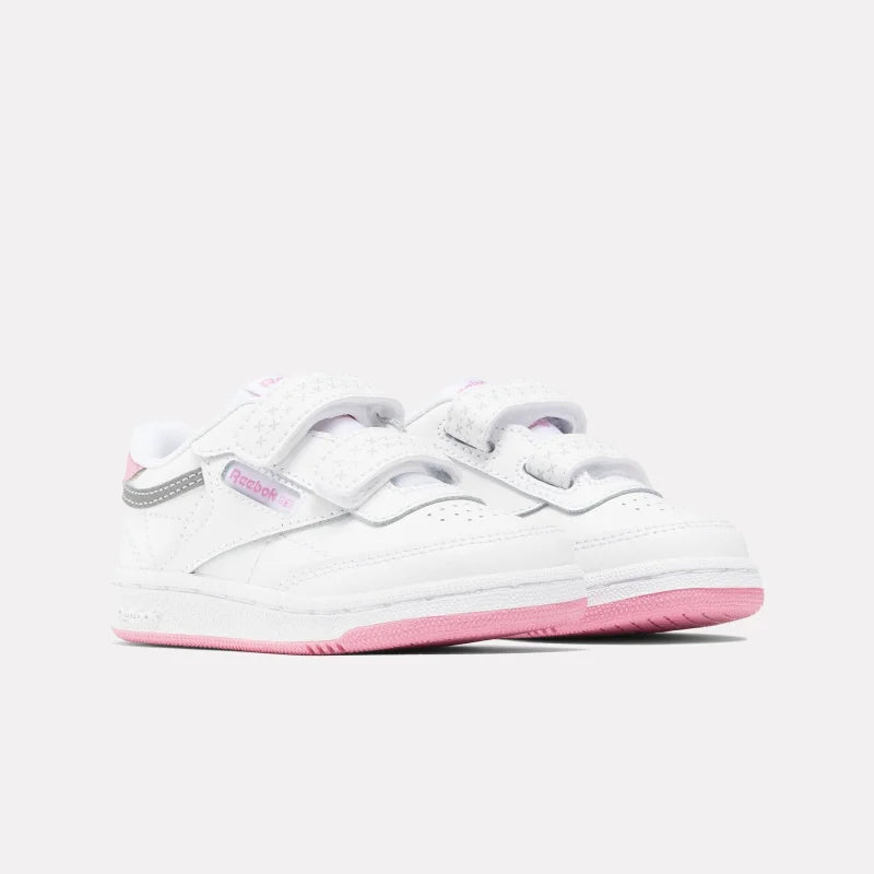 Reebok Reebok Παιδικά Sneakers για Κορίτσια Λευκά Ρόζ Sneaker Κορίτσι / Sneaker Girl reebok-kids-club-c-2v-2-0-sneakers_22251573_52744927_2048